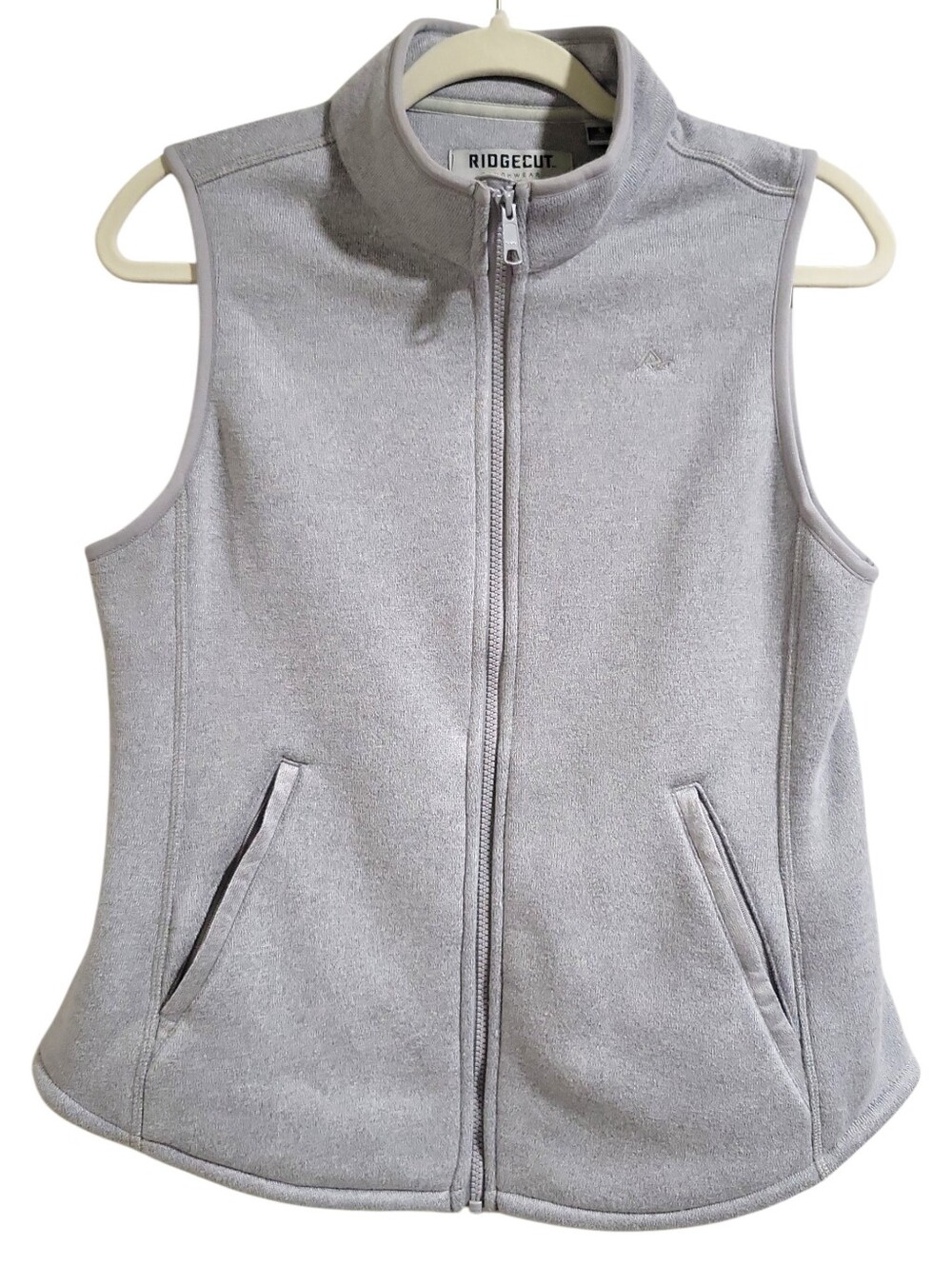 Ridgecut Toughwear Women's Gray Full Zip Fleece Lined Vest Size S Zip Pockets - Picture 2 of 15